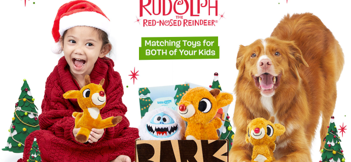 BarkBox & Super Chewer Deal: FREE Matching Rudolph Toys With First Box of Tough Toys for Dogs!