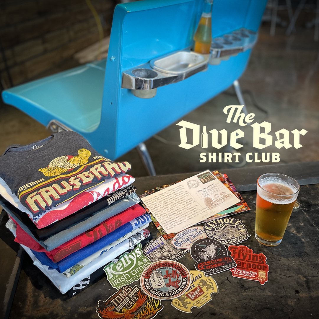 Say Hello to Dive Bar Shirt Club: Exclusive Tees Featuring Hidden Bars! -  Hello Subscription