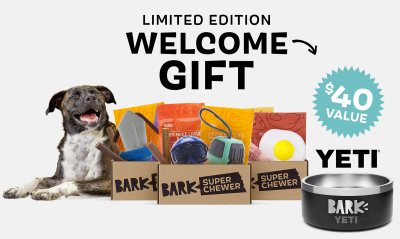 BarkBox & Super Chewer Deal: FREE Yeti Dog Bowl With First Box of Toys and Treats for Dogs!