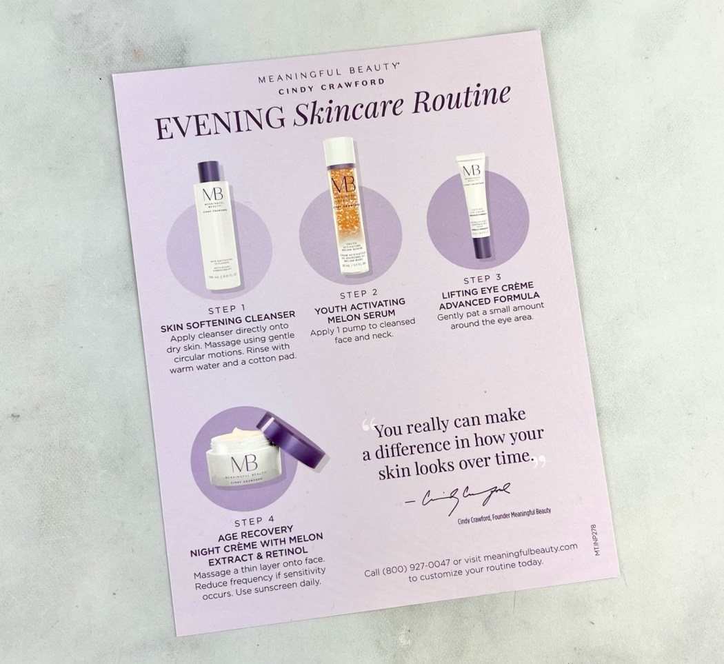 Meaningful Beauty Review Cindy Crawford's Skincare Secrets for