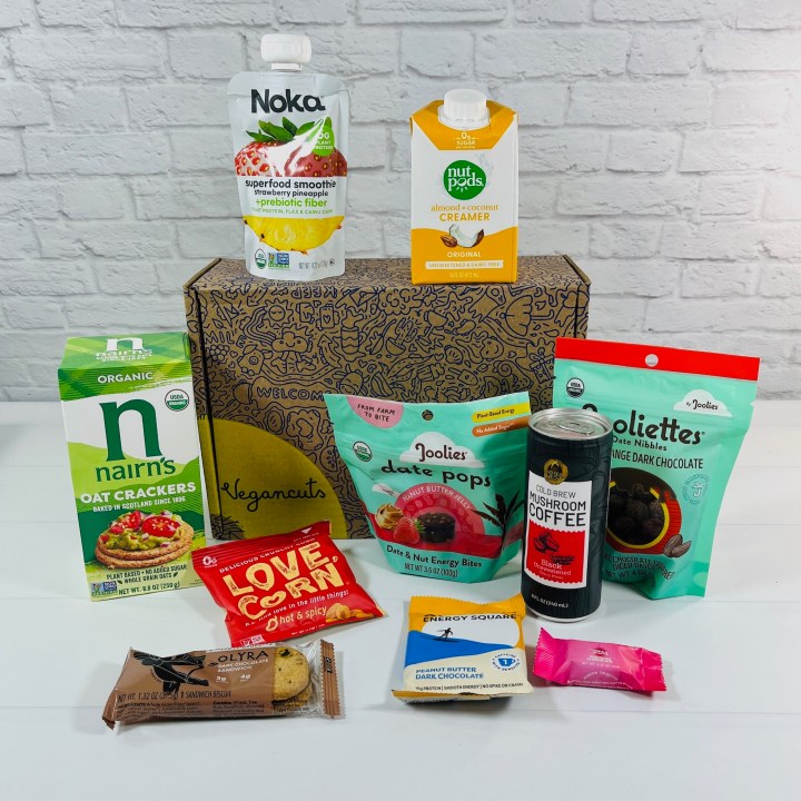Vegancuts Snack Box February 2024 Review: Sweetheart Snack Haven - Hello  Subscription