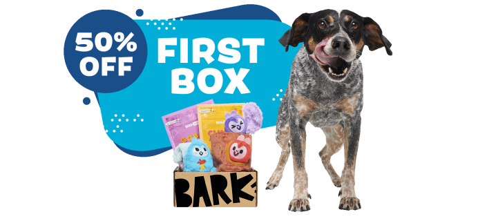 BarkBox & Super Chewer Coupon: Get 50% Off Your First Box of Toys for Dogs! 