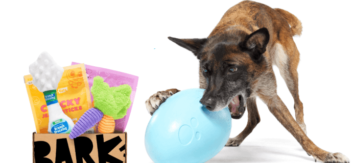 BarkBox & Super Chewer Deal:  FREE XL Egg Toy With First Box of Toys and Treats for Dogs!