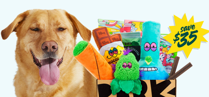 BarkBox & Super Chewer Coupon: Double Your First Box for FREE + 420 Inspired Bud Hounds Box!