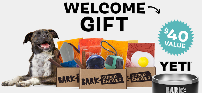 Super Chewer Coupon: FREE Yeti Bowl With First Box of Tough Toys and Treats for Dogs!