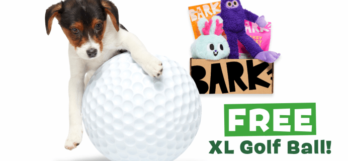 BarkBox & Super Chewer Deal: FREE XL Golf Ball Toy With First Box of Toys and Treats for Dogs!