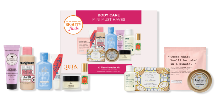 ULTA Body Care Mini Must Haves Sampler Kit: 10 Mini Bodycare Must Haves To Pamper Yourself!