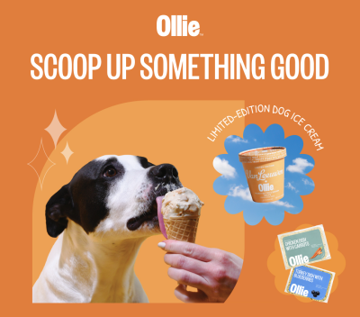 Fresh All-Natural Dog Food Subscription With Ollie + 60% Off Starter Box Coupon + FREE Ice Cream For Dogs!