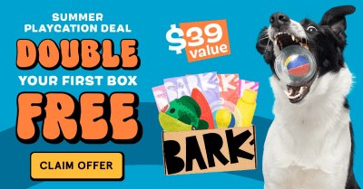 BarkBox & Super Chewer Coupon: Double Your First Box for FREE + Lake House Box!
