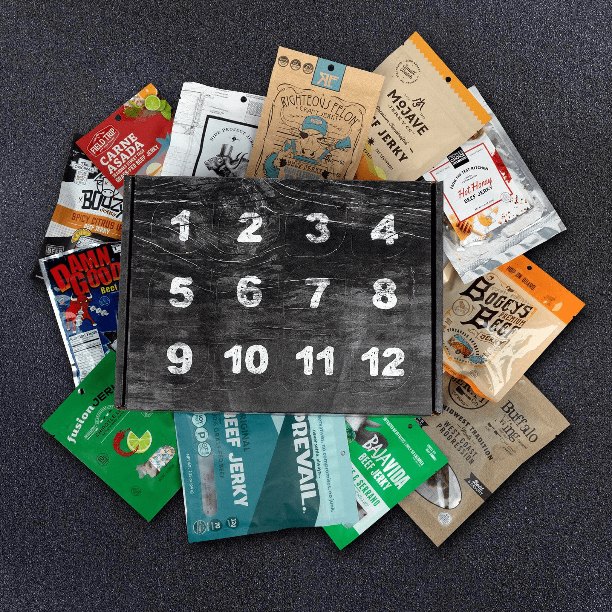 Give Them Beer Jerky Advent Calendar 12 Flavorful Jerky Treats