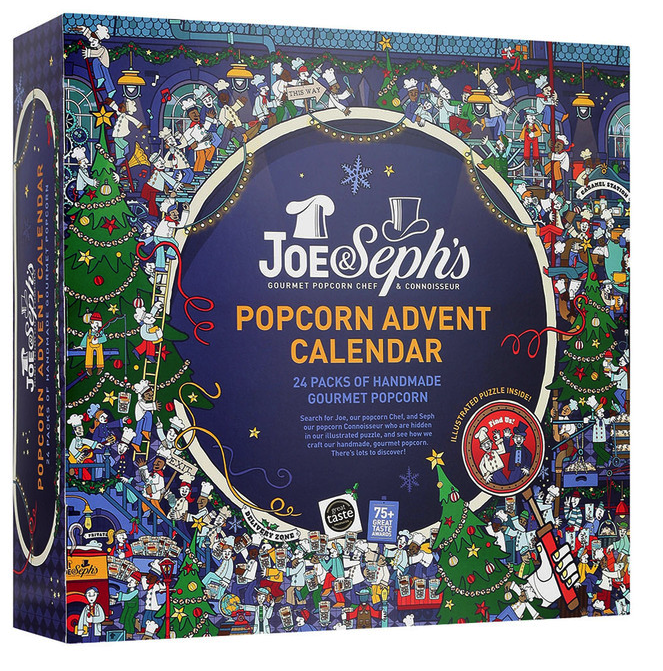 Joe & Seph's Gourmet Popcorn Advent Calendar Gourmet Popcorn In 12