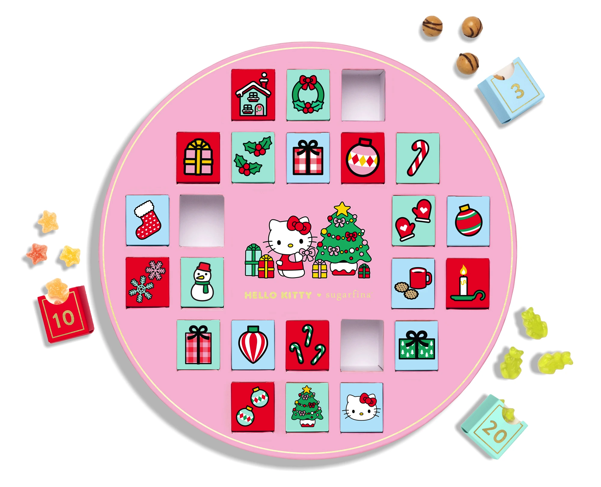 2024 Hello Kitty Chocolate and Candy Advent Calendar 24 Candies That