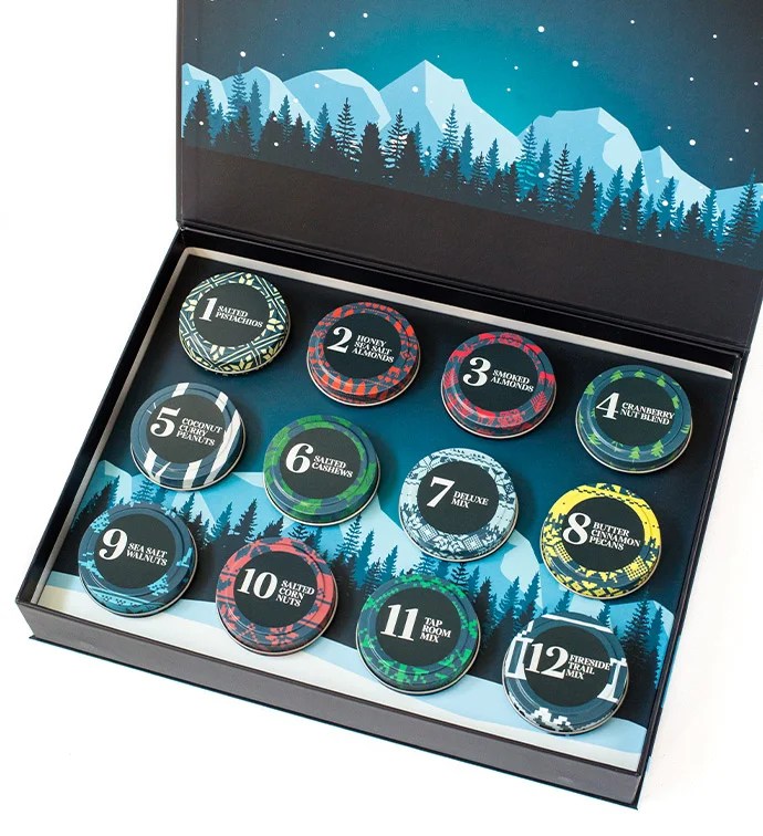 Harry & David Snacks Advent Calendar: 12 Days of Gourmet Nut Tins