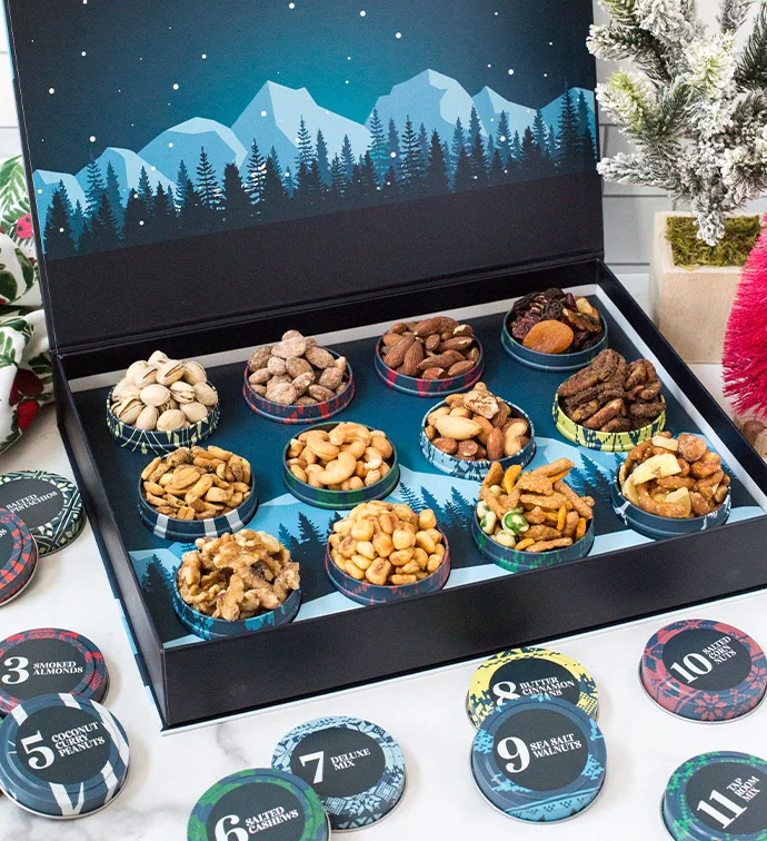 Harry & David Snacks Advent Calendar: 12 Days of Gourmet Nut Tins