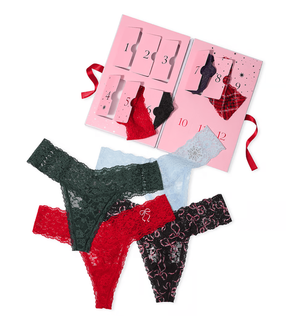 Victoria's Secret Advent Calendar 12 Days of Bikini Or Thong Panties