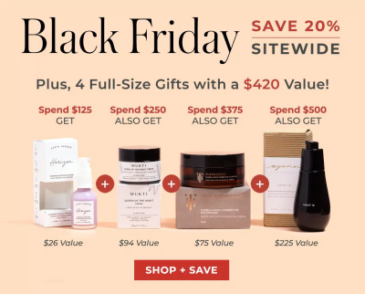 Beauty Heroes Cyber Monday Sale: 20% Off SITEWIDE + Up to 4 FREE Gifts with Purchase!