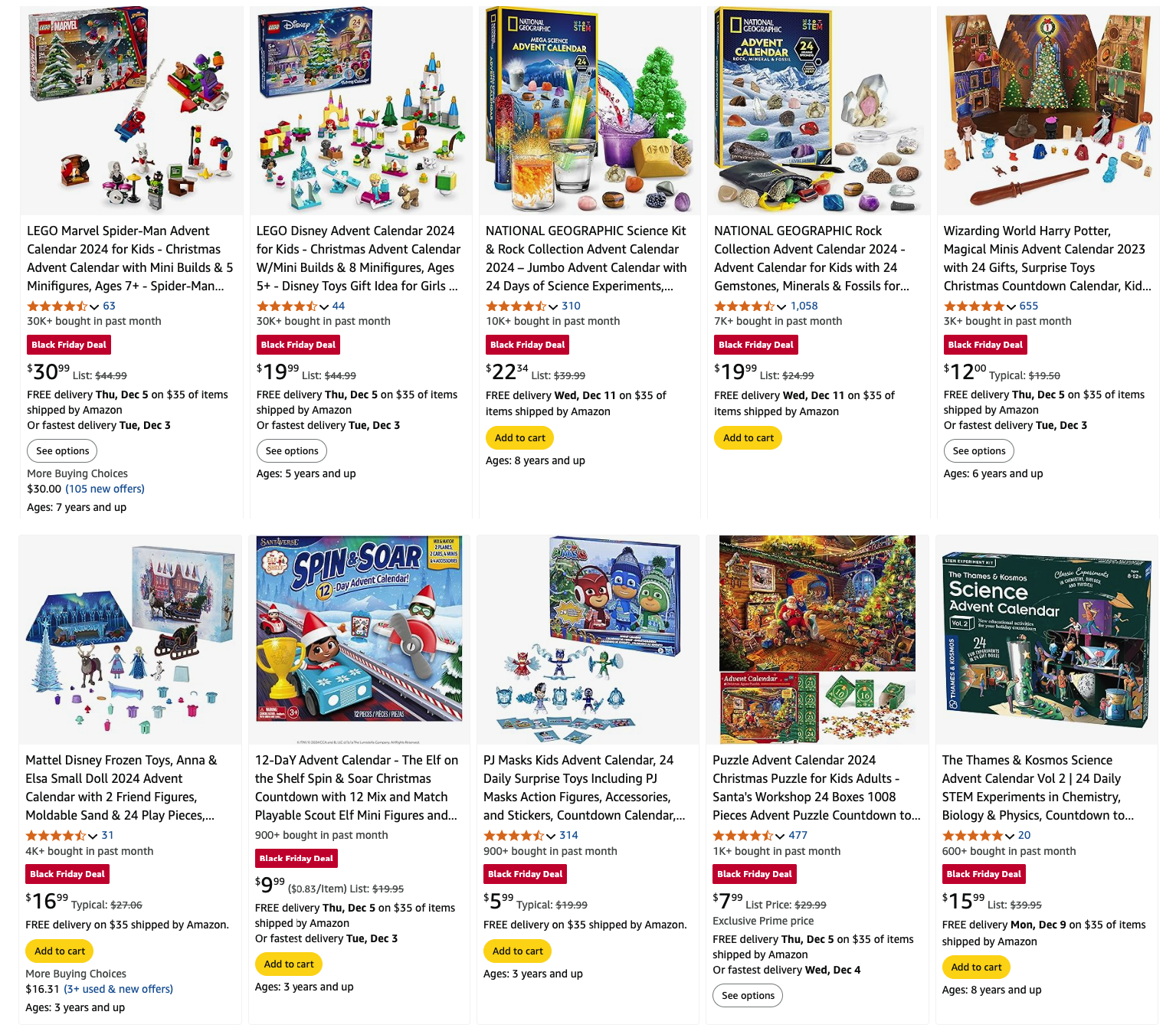 Amazon Black Friday Advent Calendar Deals Save up to 56 Off! Hello