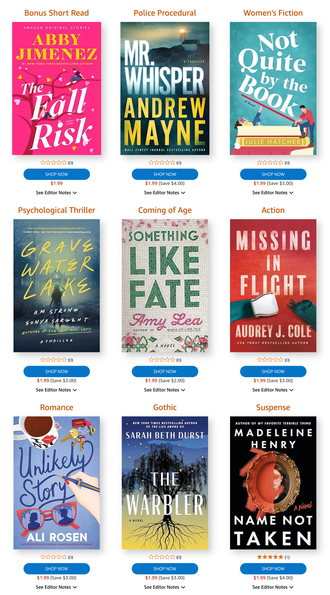 Amazon First Reads February 2025 Selections 1 Book FREE for Amazon Prime Members! Hello
