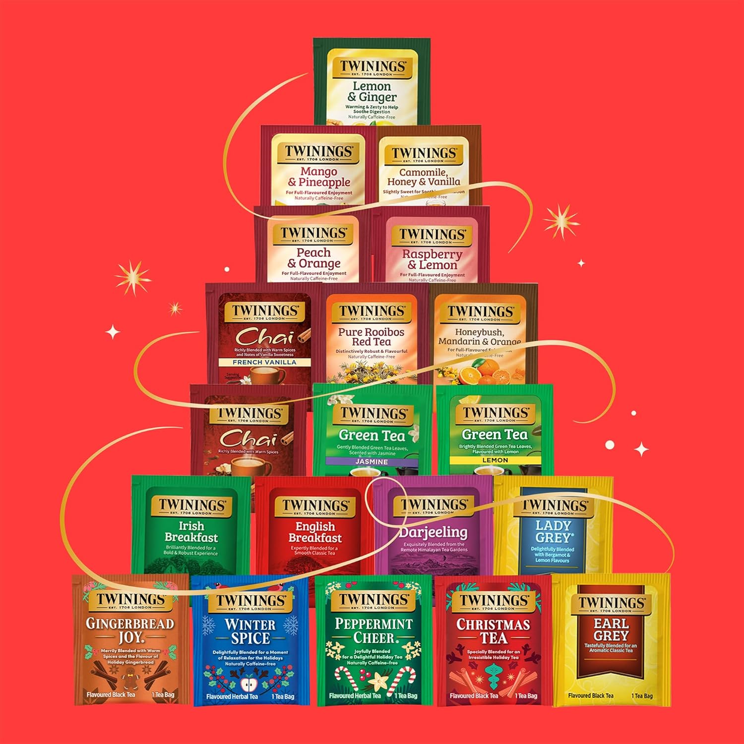 Twinings Tea Advent Calendar: 48 Twinings Tea Bags To Celebrate The