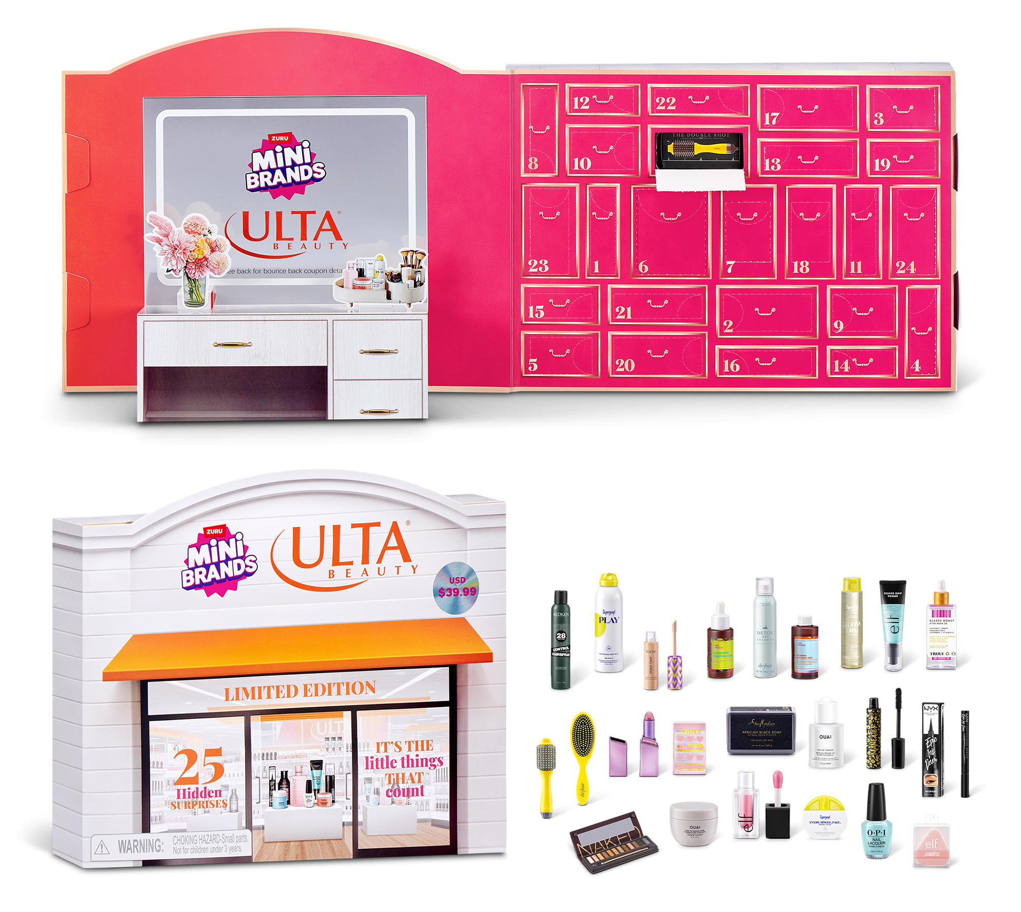 2025 Ulta Beauty x Mini Brands Advent Calendar: 25 Holiday Treats